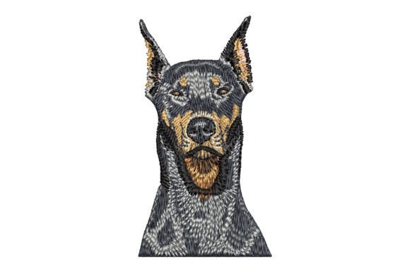 Doberman Pinscher Embroidery