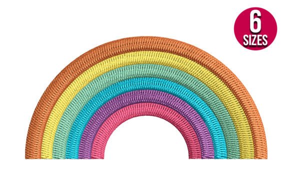 Rarinbow: A Vibrant Embroidery Design